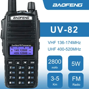 UV-82 Baofeng Walkie Talkie 5W Două Fel de Radio Dual Standby cu Rază Lungă Portabile de Radio Amator Mobil Dual Band VHF de Emisie-recepție UHF
