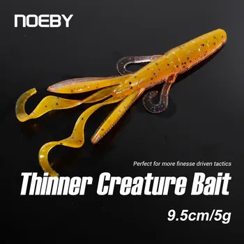 NOEBY 9.5 cm 5g Creatură Creveți Moale Momeli Jig Trailer Craws Swimbait Wobbler Momeală Artificială Raci Momeală pentru Pescuit Nada