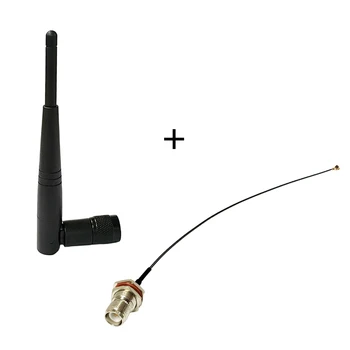 Antena Wifi 2.4 Ghz 3dbi Omni Directional RP-TNC Conector + RP TNC Feminin Peretele de sex Masculin Pin Comutator UFL/IPX Cablu RF de Asamblare