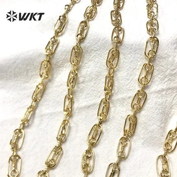 WT-BC181 WKT Ridicata Nou lanț de Aur O mare împletit trei mici, O lanțului de BRICOLAJ doamna colier brățară bijuterii accesorii
