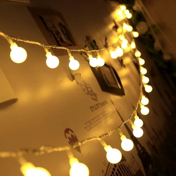 50M LED Mingea de Basm Șir de Lumini Bec Ghirlanda de Crăciun în aer liber Lumina de Interior Nuntă Vacanță Lampa Decor Grădină Cameră 220V