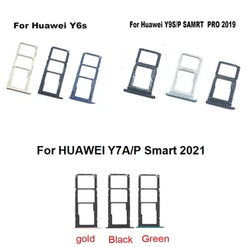 Nou Pentru Huawei P Inteligente 2021 Y7A Y9S Y6S Tăvița Cartelei Sim Slot Soclu Suport Adaptor Conector de Reparare Piese de schimb
