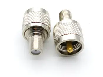 10buc cupru UHF PL-259 Plug de sex Masculin pentru a F de Tip Feminin RF Coaxial Coaxial Adaptor