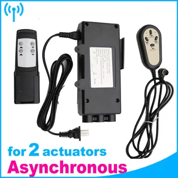 Intrare AC 100-240V 4keys Pentru două actuatoare Liniare DC 24V adaptor electric comutator Manual telecomanda fara Fir Asincron