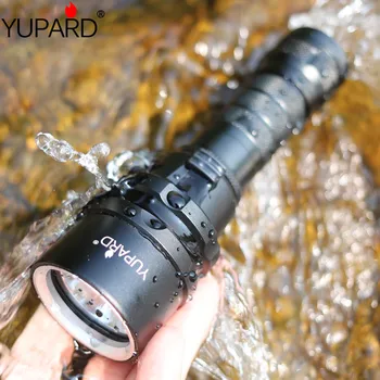 YUPARD Scufundări diver rezistent la apa lenjerie XM-L2 LED T6 LED lanterna Lanterna lampa de Lumina Pentru 1x18650 baterie reîncărcabilă camping