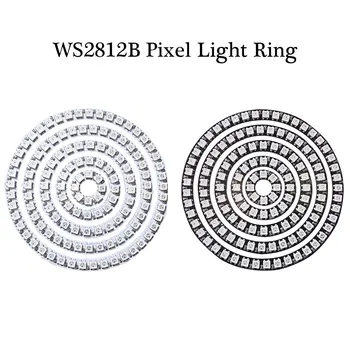 DC5V WS2812B RGB Full Color cu Led-uri Rotunde Cerc 8/16/24/35/45 Led-uri Pixel Inel Adresabile SMD 5050 WS2812 IC Module cu Led-uri