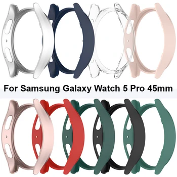 PC Caz de Protecție Pentru Samsung Galaxy Watch 5 Pro 45MM Jumătate de pachet Gol de Ecran Protector Bara de protecție de pe Galaxy Watch5 Pro Shell