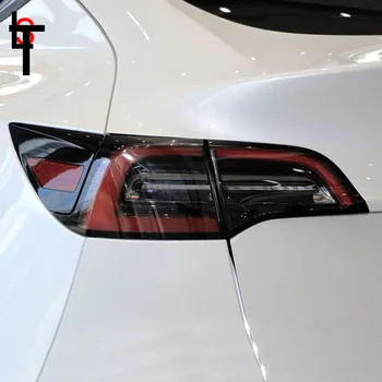 Din spate a Farului de Styling Auto Autocolant Pentru Tesla Model 3/S/Y Faruri TPU Negru Afumat stop Folie de protecție accesorii