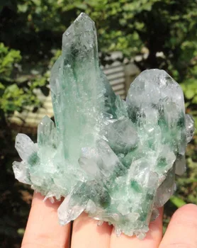 162g Noi Naturală Verde Frumos Tibetan, Cristal de Cuarț Cluster Specimen