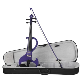 Profesional Electric 4/4 Vioara Vioara Instrument Cu Coarde Violet Electric Vioara Cu Cazul Cablu Căști Pentru Iubitorii De Muzică