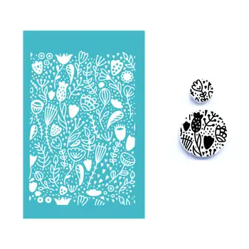Flori de Mătase Ecran Matritele pentru Lut Polimeric Reutilizabile Silkscreen de Imprimare Kit Plasă de Șabloane de Transfer Meserii DIY Imprimare Bijuterii