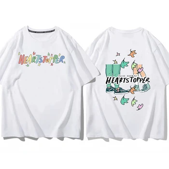 Heartstopper Nick și Charlie Tricou Gay și Lesbiene LGBT T-shirt Harajuku Estetice tricou Unisex Maneca Scurta 100% Bumbac