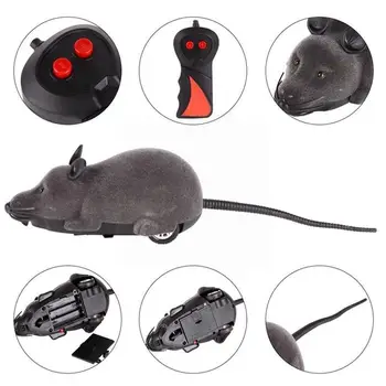 Pluș Mouse-ul Mecanic Mișcare Rat de la Distanță fără Fir Electronice, Animale de companie Pisica Cadou Noutate Rat Jucării bunuri Pisică Pisoi Puppyt animale de Companie R0H4