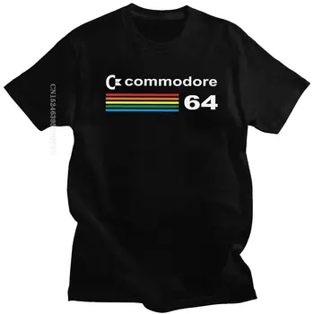 Commodore 64 Tricouri Streetwear Tricou Barbati Din Bumbac C64 Calculator Amiga Tocilar Tocilar Tee Topuri Streetwear Repare Moda Tricou Harajuku