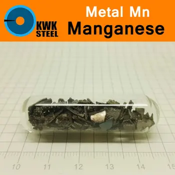 Mn Mangan Electrolitic Vrac de Sticlă de Etanșare Pur 99.7% Tabelul Periodic al Elementelor Metalice pentru DIY Studiu de Cercetare Educația Școlară