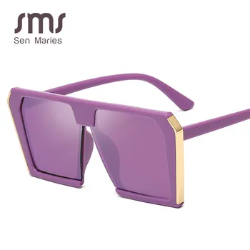 Epocă Pătrat ochelari de Soare pentru Femei Brand de Moda Designer de Oglinda Retro Ochelari de Soare Pentru Barbati Ochelari de Nuante UV400 Oculos De Sol