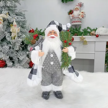 Crăciun fericit 30cm Picioare Santa Cluas Decoratiuni de Craciun Pentru Casa Ornamente de Crăciun Navidad Consumabile Partid An Nou Fericit