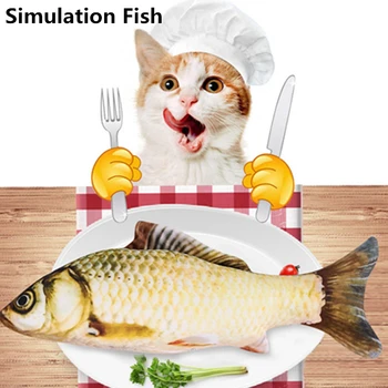 Simulare 3D Pește animale de Companie de Pluș Jucărie Perna Păpușă Amuzant Pisica Pisoi Pește Jucărie Interactiv Molar Musca Jucarii si Cadouri Produse pentru animale de Companie