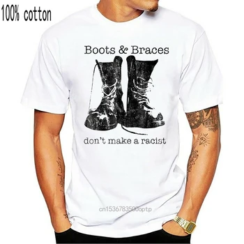 Noi 2019 Amuzant Print T Camasa Barbati Fierbinte Boots & Braces Tricou - Skinhead T-Shirt - Anti-Rasist Piei De Îmbrăcăminte De Brand