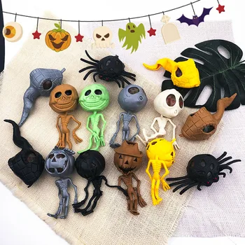 Se frământa Jucarii Minge de Amuzant Eliberare de Stres Anti-stres Design de Aerisire Luminos Craniu Străinilor Festival de Halloween Petrecere de Decompresie Jucarii