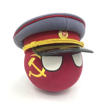 Polandball Jucărie de Pluș Uniunea Sovietică Mingea Countryball Păpușă Și Pălărie de-al doilea Război Mondial Marele Război pentru apărarea patriei USSRball Cosplay Pentru Cadouri