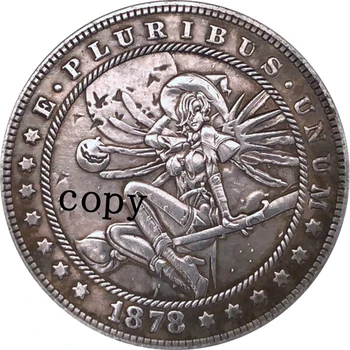 Hobo Nichel 1878-CC statele UNITE ale americii Morgan Dollar COIN COPIA Tip 285