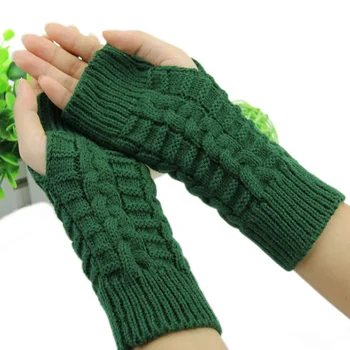 Femei De Iarnă, Mănuși De Mână Brațul Cablu Croșetat De Tricotat Mănuși Cu Un Deget Tricotate Cald Degete Încheietura Mâinii Mănuși Pentru Femeie Fete