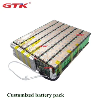 GTK de mare capacitate Li-ion baterie Pack 12S 44.4 V 60Ah 40Ah 50Ah bateria cu litiu cu BMS pentru ebike/ triciclu + 5A încărcător